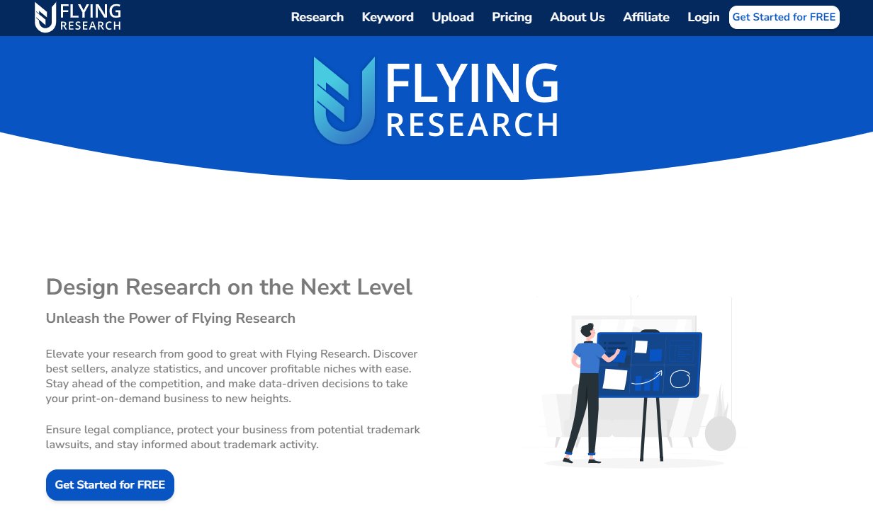 Flying Research - print on demand research tool